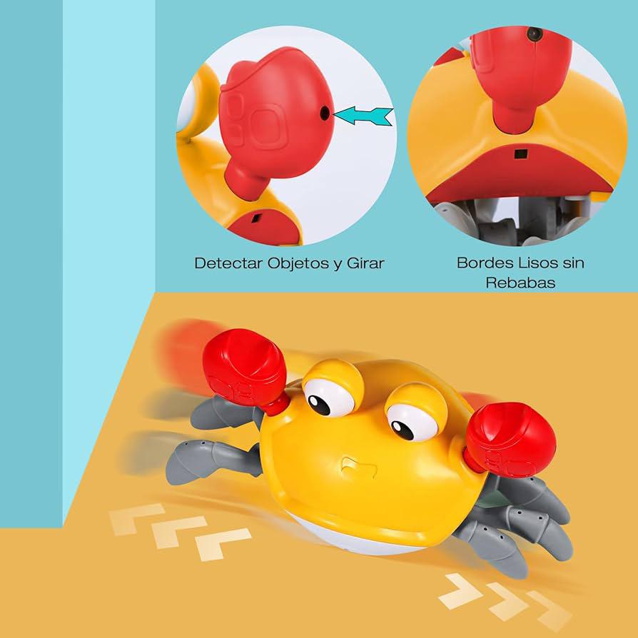 Vista 3 de Cangrejo Estimulación de gateo - Color: Amarillo